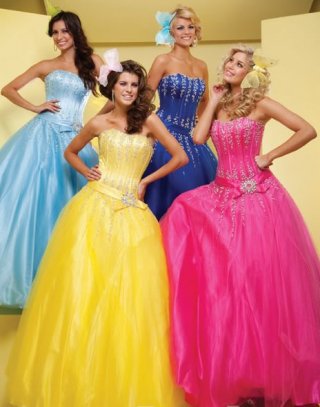 Ball Gown Colourful Sweetheart Beads Prom Dress/ Evening Dress
