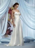 Halter Spaghetti Strap Sweetheart Beads Working Design Beach Wedding Dress