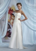 Discount Fascinating Strapless Meristic Pleated Cheap Beach Wedding Dress