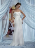 Discount One Shoulder Allure Elegant Cheap Satin Wedding Dress