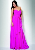 A Dropped Strapless With A Ruched Sweetheart Neck Formal Evening Dress