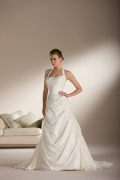 2012 Movable Halter Tube Top Designer Applique with Beadings A-line Wedding Bridal Gown