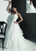 2012 New Style with Straps Layered Lace Train A-line Ball Gown Wedding Bridal Gown