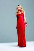 Vogue Red A Line Beading Straps And Ruched Sweetheart Neckline Evening Dress