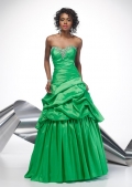 A line Sweetheart Ruffles Green Elegant Sexy Prom Dress/ Evening Dress