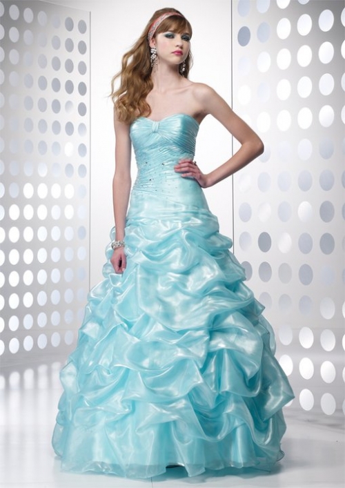 A Line Light Green Sweetheart Strapless Elegant Floor Length Prom Dress/ Evening Dress