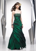 Column Green Tube TOP Elegant Beads Floor Length Prom Dress/ Evening Dress