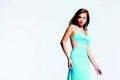 A Line Beading Halter Slinky Waist V Neck Over Floor Evening Dress