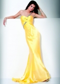 Charming Elastic Satin Hot Sale Sweetheart Inlay One Beading Straps Evening Dress
