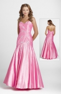 Classic Strapless With Draped Strapless With Patterns Formal Evening Dress