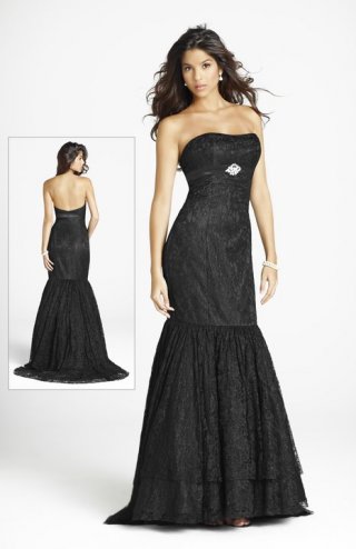 Backless Trumpet Chapel Train Flat With Tiny Beadings Taffeta Elegant Evening Dress