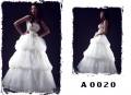 2012 Emprie Waist Applique with Bowknot Princess Organza Ball Gown Wedding Bridal Gown