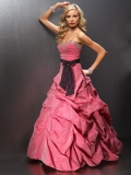 Exclusive Fushia Pleated Cheap Sweetheart A-line Design Sash Working Prom Dress with Beads