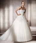 2012 Sweetheart Lace A-line Court Train Style Ball Gown Wedding Bridal Gown