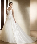 New Style A-line Sweetheart Straps Sweep Ruffles Elegant Wedding Dress