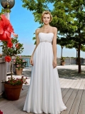 Wholesale Cheap affordable hot sale Empire Waist Strapless Wedding gown