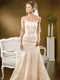 New Style New Elegant Cream Mermaid Applique Lace bridal Wedding dresses