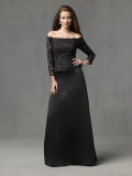 Wholesale New Style Black Off the shoulder Eyelet Embroidery Mother Of The Bride Dress