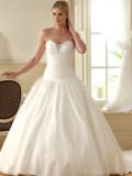 Discount Wholesale New Style Ivory Sweetheart Organza Princess Wedding Gown