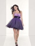 Purple Sweetheart Empire Waist fashion Design short/ mini Cocktail Prom Dress at a low price
