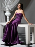 Purple Vintage Strapless sweetheart floor length Evening Party dress at a low price