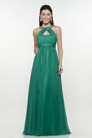 Green A-line sweetheart Design Floor length column Evening Dress at a low price