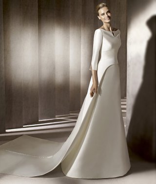 2012 New Design Off the Shoulder 3/4 Sleeves Sweep length A-line Wedding Bridal Gown 2012 New Design Off the Shoulder 3/4 Sleeves Sweep length A-line Wedding Bridal Gown