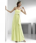 Daffodil Strapless Empire Waist Floor-length Evening Gown