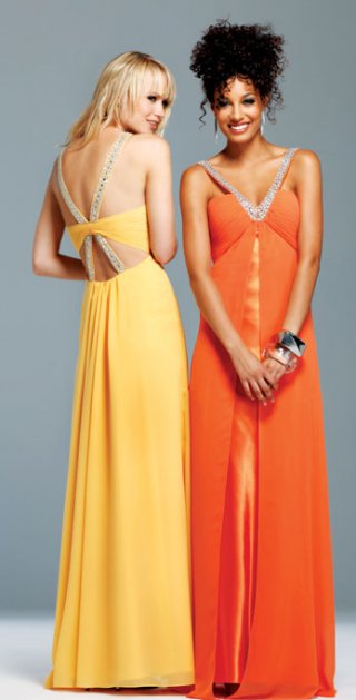 Morden Jewel Halter Natural Waist Floor Length Evening / Bridesmaid Dress