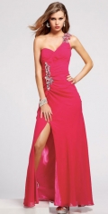 One Handmade Appliques Shoulder And Ruched Sweetheart Evening ball gown Dress n Dress
