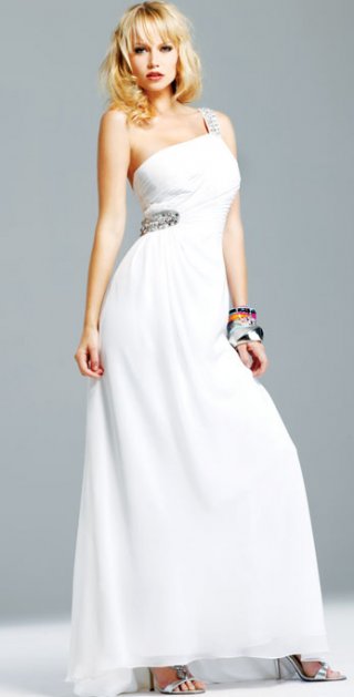 Elegant Floor Length With One Beading Strap Pleated Evening Dress Elegant Floor Length With One Beading Strap Pleated Evening Dress