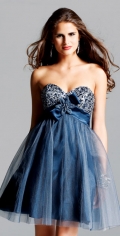 Adorable Princess Strapless Sweetheart Short Cocktaiol / Evening Ball Gown Dress
