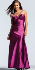 Vintage Evening Dress V Neck With Pearls ball Gown And Tiny Pleated