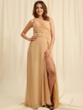 Flat New Arrival Chiffon Ruffles 0riginal Desiger Evening Dress/ Cocktail Dress(FHFS-0023)