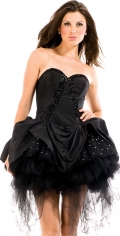 Cute Princess With A Ball Gown And Appliques Sweetheart Neck Party Skirt