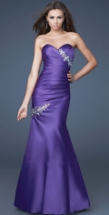 Charming Mermaid / Trumpet Entire Ruched Sweetheart neckline Party / Evening Dress