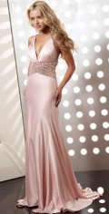 Noble Princess V Neckline And Appliques Waistband Party Dress