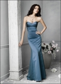 Stapless Mermaid Long length Navy Discount Sweetheart Evening dress/ Bridesmaid Dress