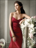 Affordable Red Charming Sweetheart Long Bowknot Sash Mermaid design Bridesmaid Dress/ evening party dress