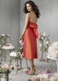 New Hot Sale Red Elegant Strapless Sash A-line Bridesmaid Dress/ Evening dress 2011