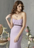 Hot sale Pleated Flat Backless Strapless Design Bridesmaid Dress/ wedding party dress under 100