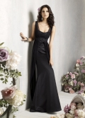 New Style Black Movable Sash floor length Design Bridesmaid Dress/ evening dress