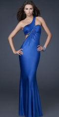 New Style Mermaid With One Side Shoulder And Ruched Evening / Party Dress