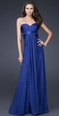 Tempting A Line Ruched Sweetheart Neckline Empire Waist Evening Dress