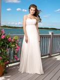 Wholesale affordable Cheap New Design Empire Waist Strapless Wedding Dress