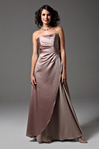 Strapless Gorgeous Cheap Taffeta Floor length Mother of Groom and Bride Dress