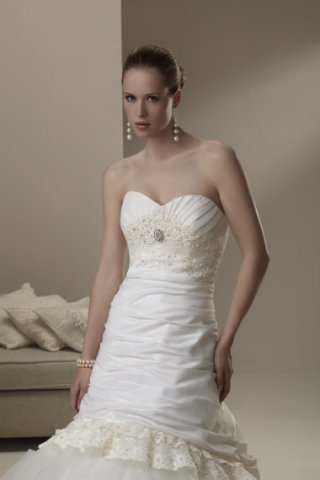 Impression Cheap Movable Halter Beads Pleated Lacing Working and ruffled organza skirt Mermaid Wedding Dress Hot Sale