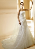 budget beading applique at waist Sweetheart Embroider taffeta Mermaid Wedding Gown