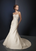Smart Cheap Ivory Sweetheart satin Mermaid Wedding Gown