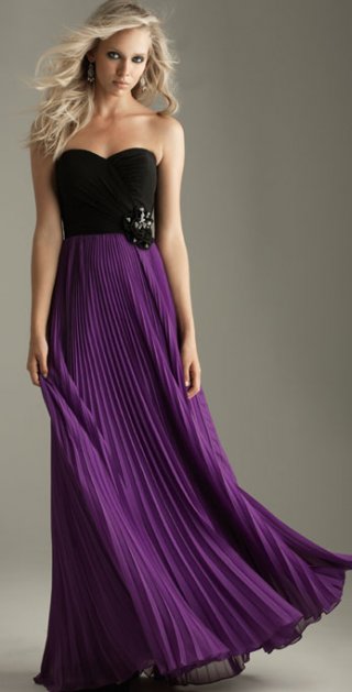 Montage Strapless Pleated Sweetheart With Bowknot Folded And Ruched Evening Dress